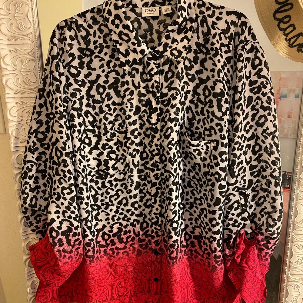 Animalistic!!! Animal print cute as ever blouse